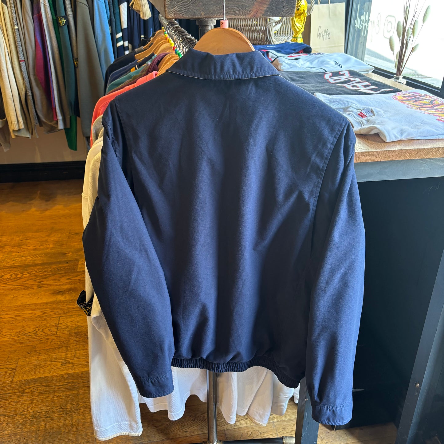 Ralph Lauren Bi-Swing Harrington Zip Jacket Navy (Small)