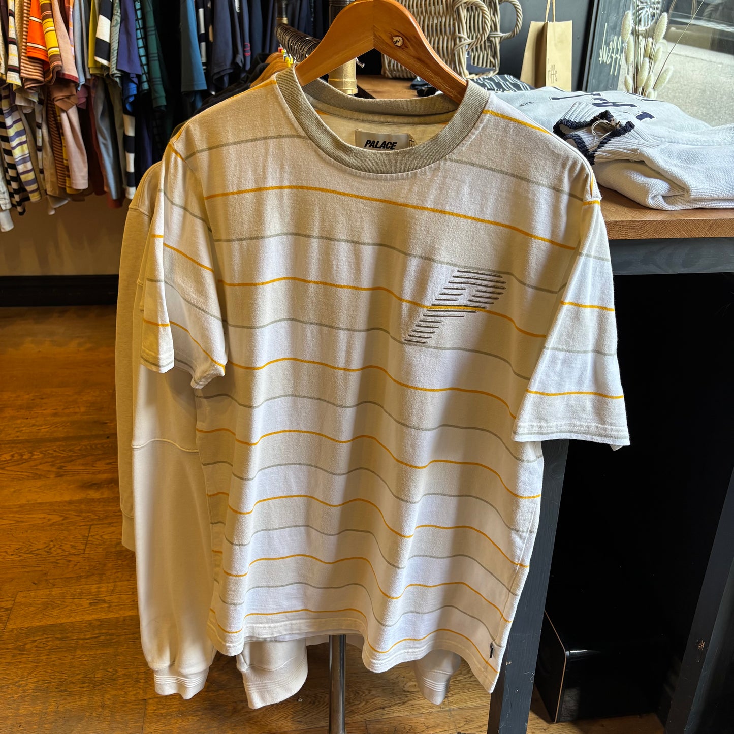 Palace FW20 The Stripe Is Right T-Shirt Off White (XL)