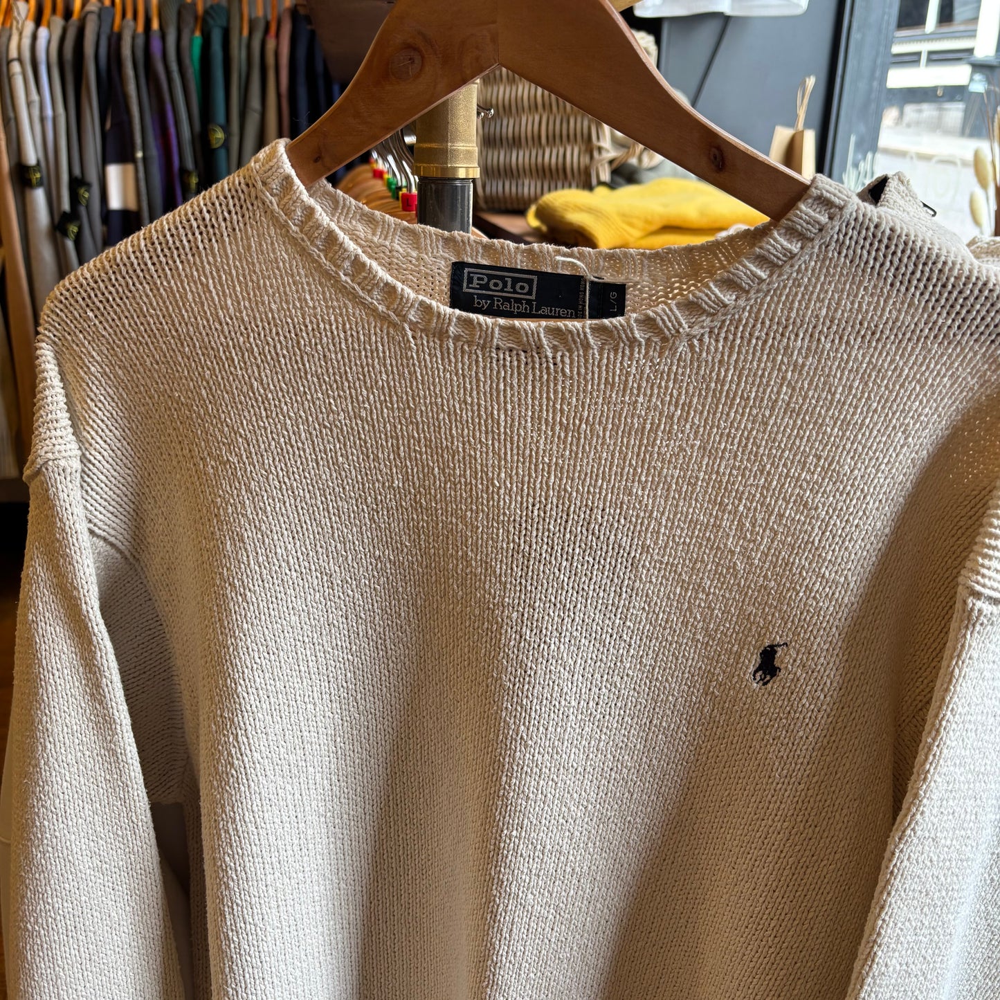 Ralph Lauren Pullover Knit Jumper Cream (Large)
