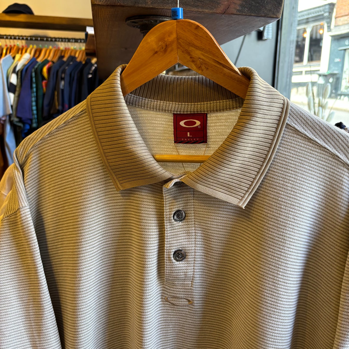 Oakley Vintage Oversized Polo shirt Beige (XXL)