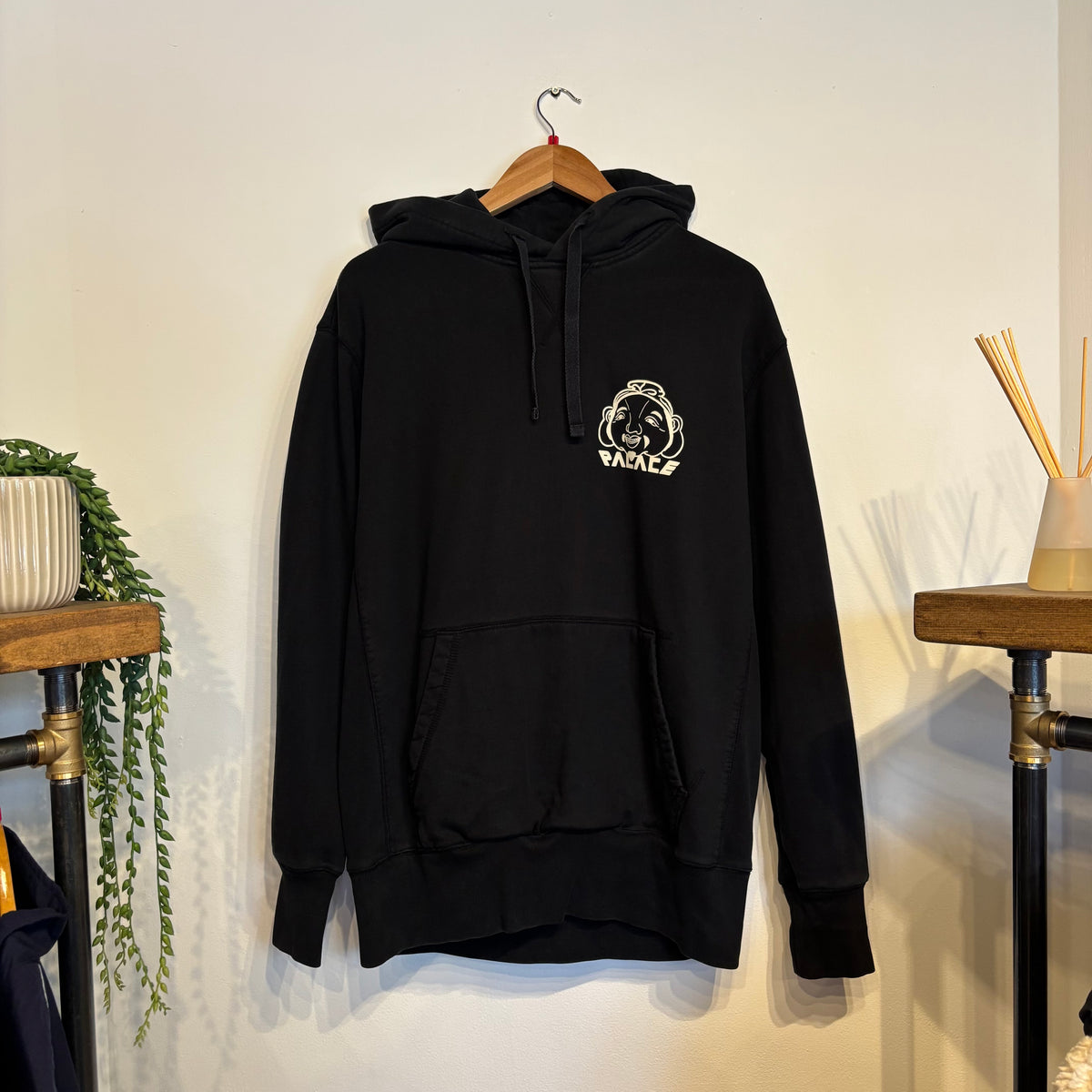 Palace FW21 Evisu Tri Godhead Hoodie Black (Large)