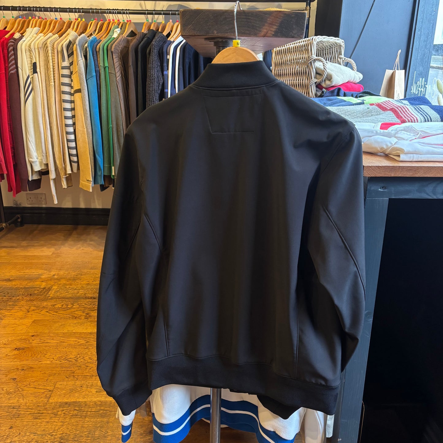 CP Company Arm Lens Bomber Jacket Black (Medium)