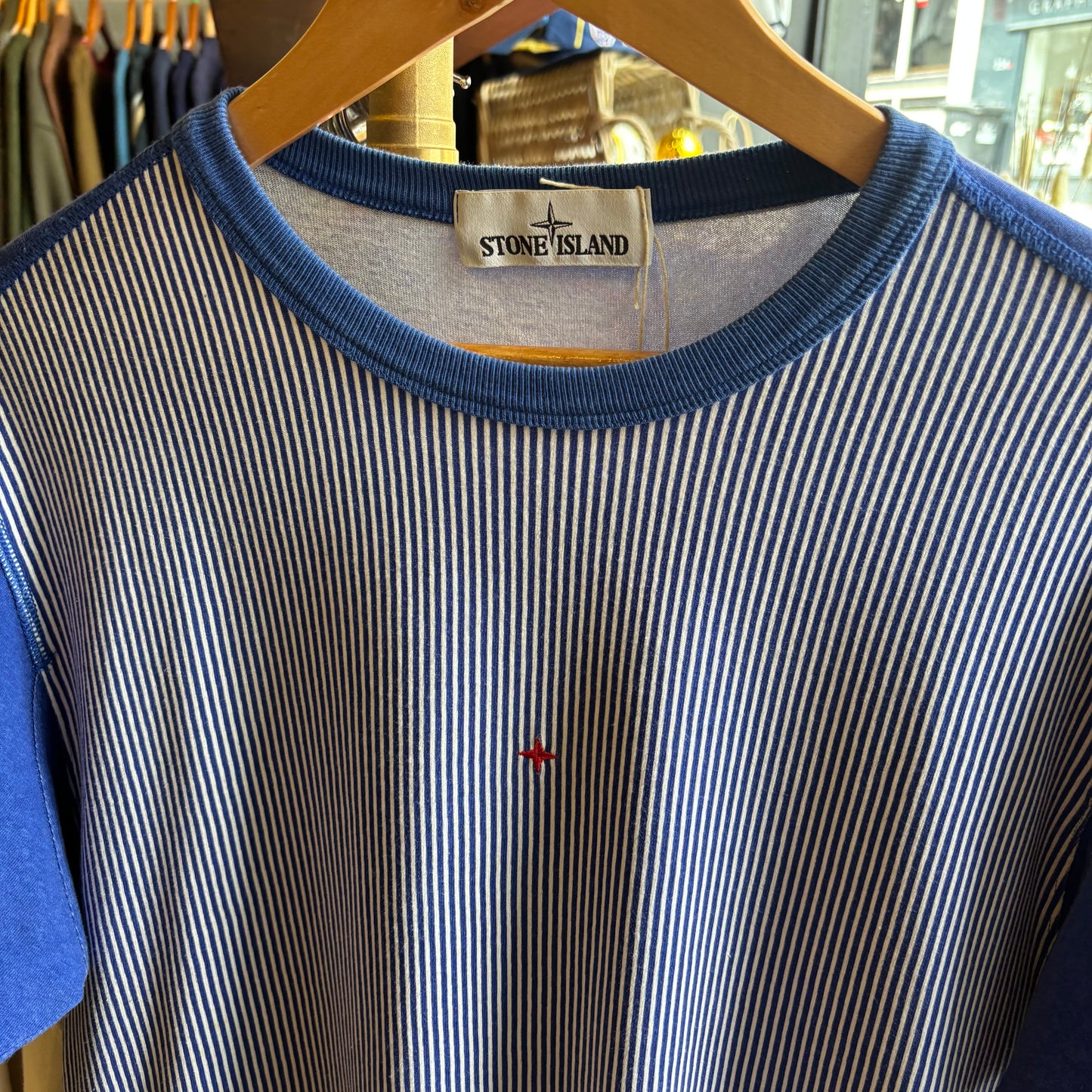 Stone Island S/S 2019 Marina Short Sleeve T-Shirt Blue (Medium)
