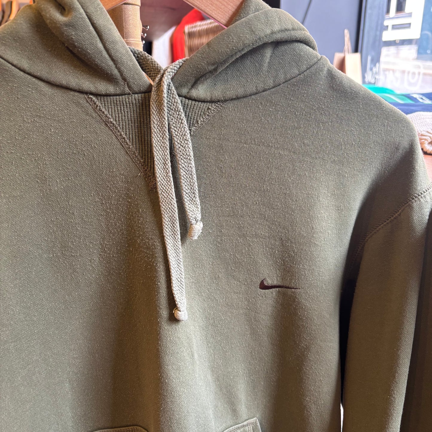 Nike Swoosh Oversized Hoodie Green (Medium)
