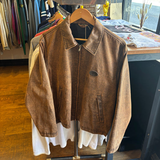 Stussy Coated Cotton Club Jacket Brown (Medium)
