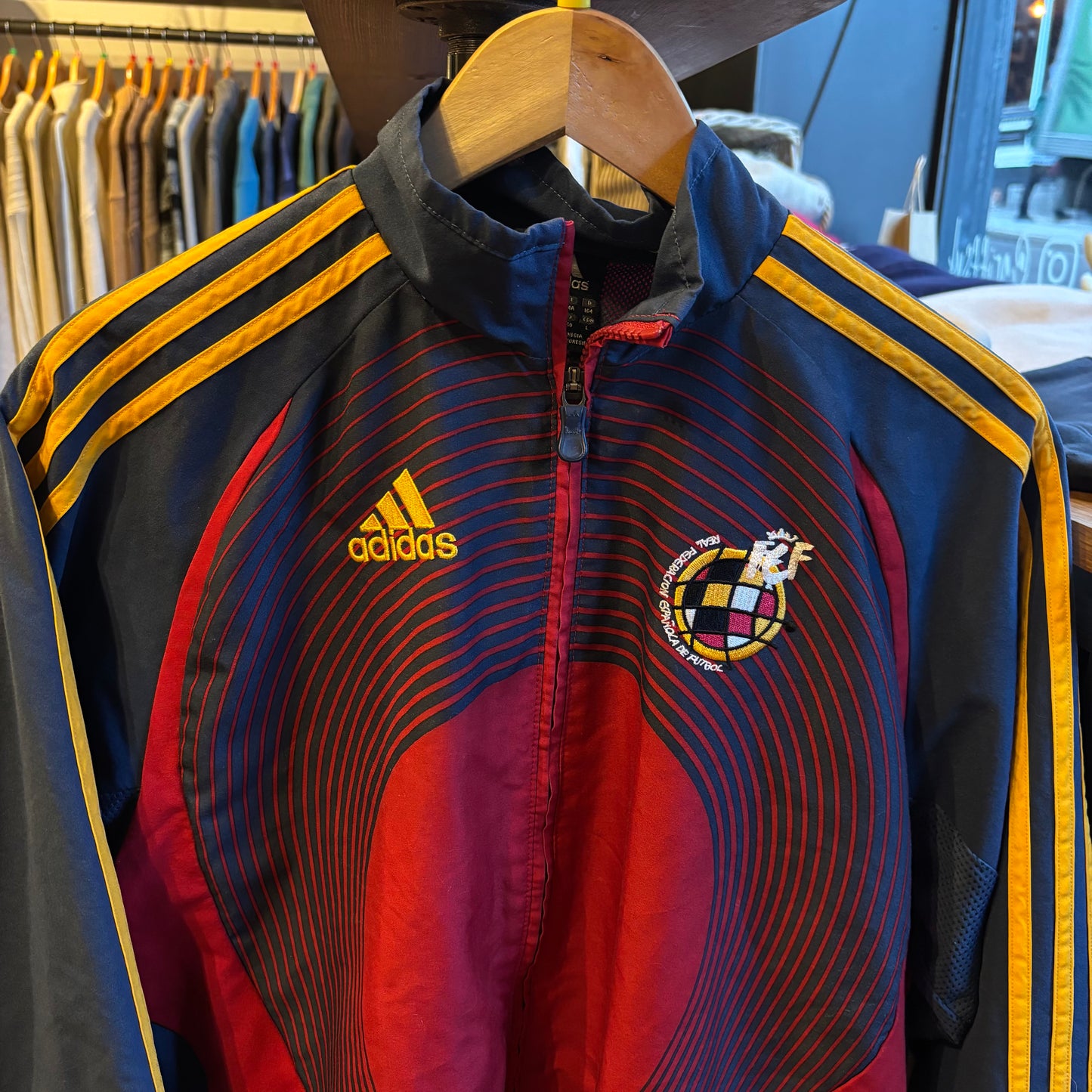 Adidas Spain 2006/08 Track Jacket Blue/ Red (Medium)
