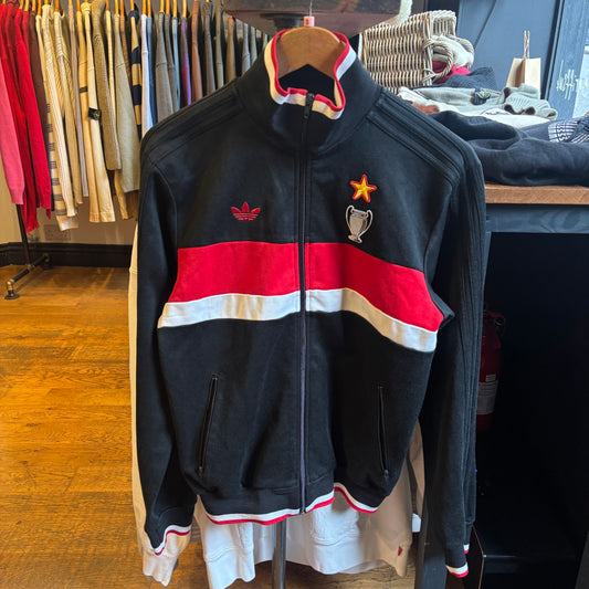 AC Milan Adidas 2006/07 Track Jacket Black (Small)