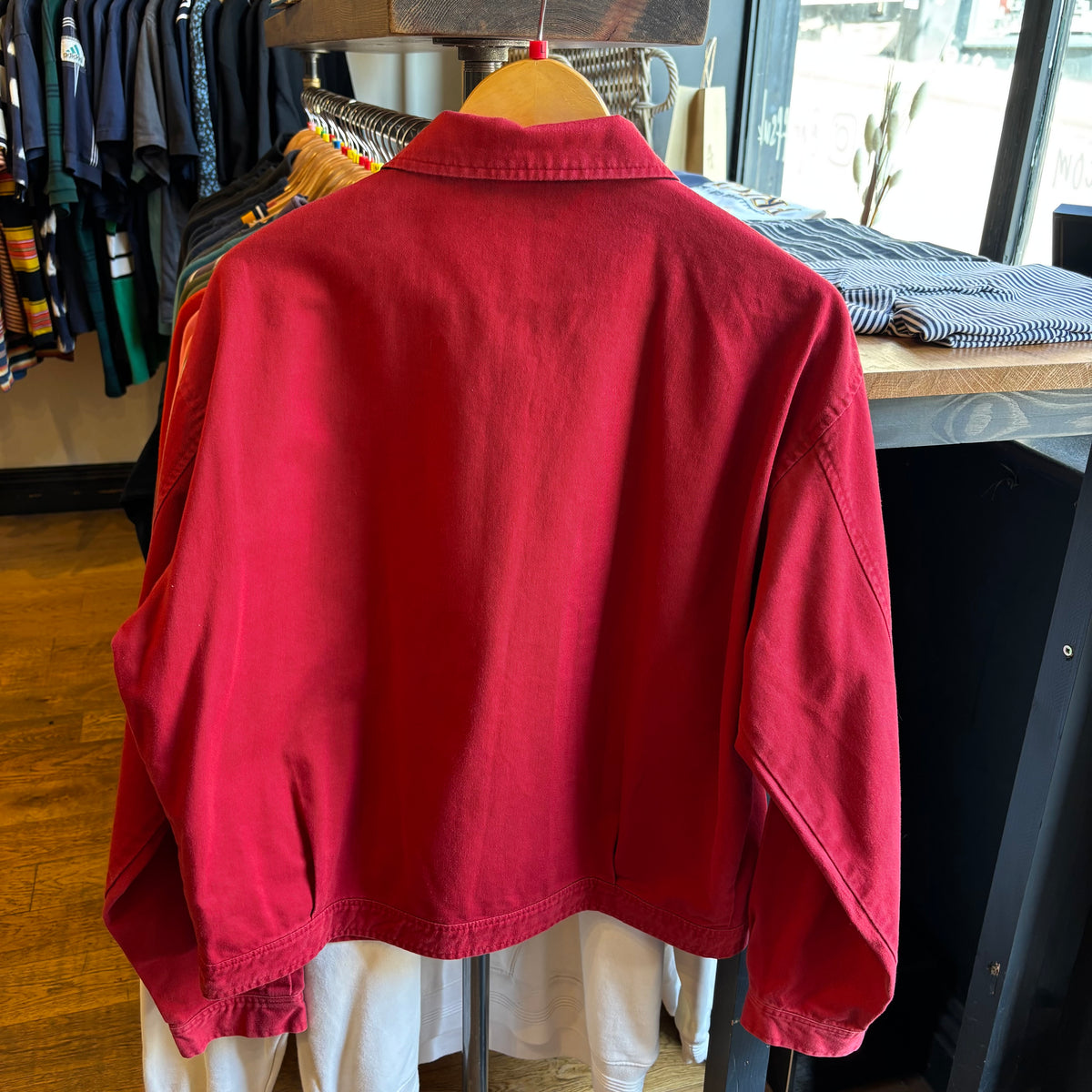 Ralph Lauren Harrington Zip Up Jacket Red (Large)