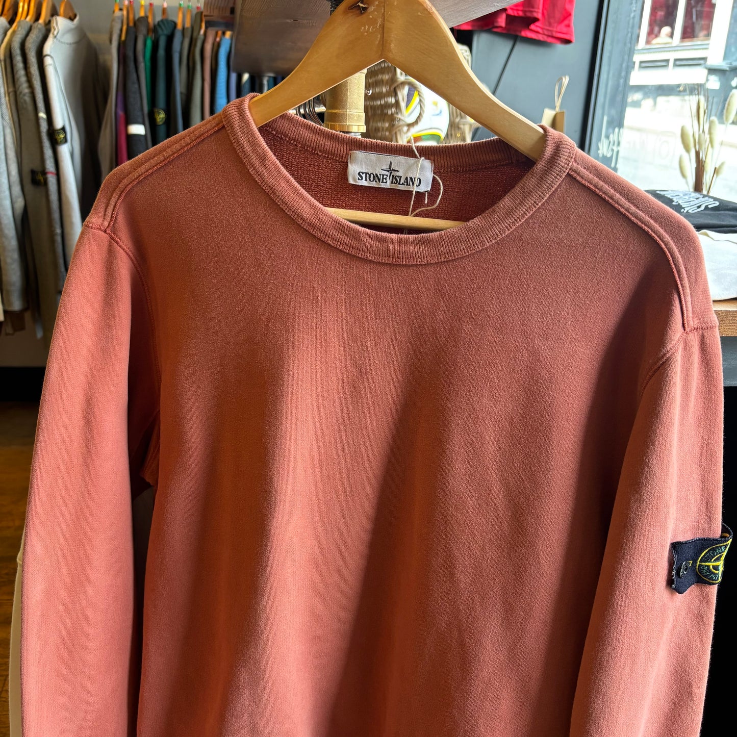 Stone Island A/W 2019 Pullover Sweatshirt Orange (Large)