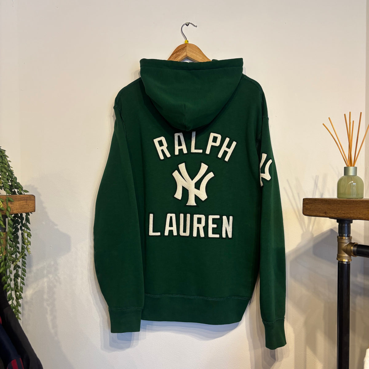 Ralph Lauren Yankees Pullover Hoodie Green (Medium)