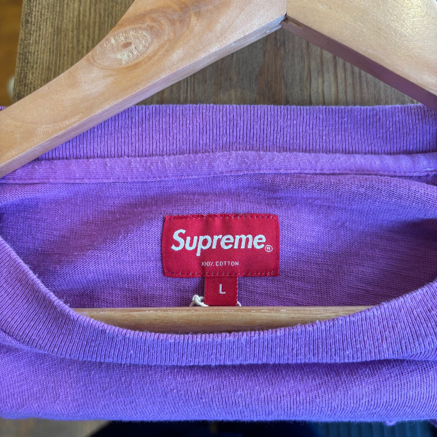 Supreme FW17 Heart Longsleeve Pocket T-Shirt Purple (Large)