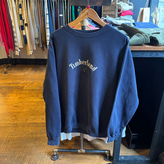 Timberland Weathergear Spellout Oversized Sweatshirt Navy (Large)