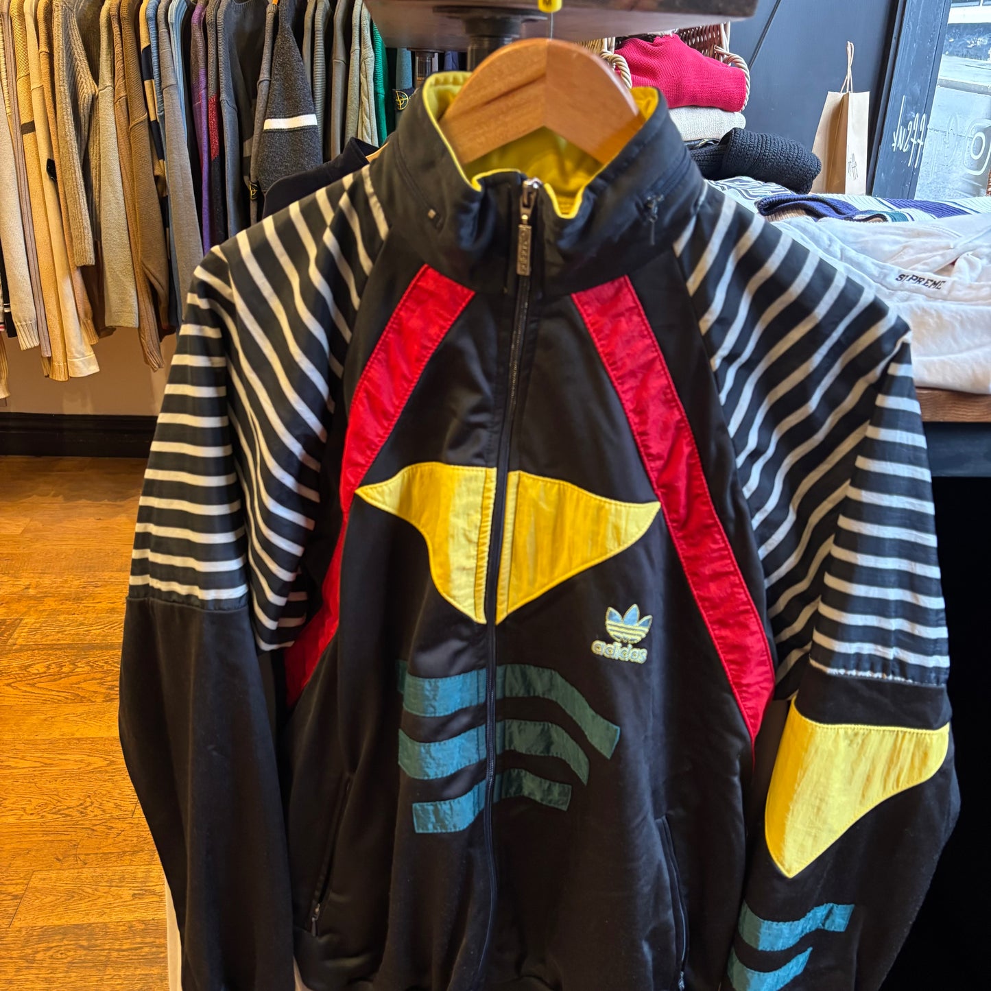 Adidas Zip Up Track Jacket Black (Medium)