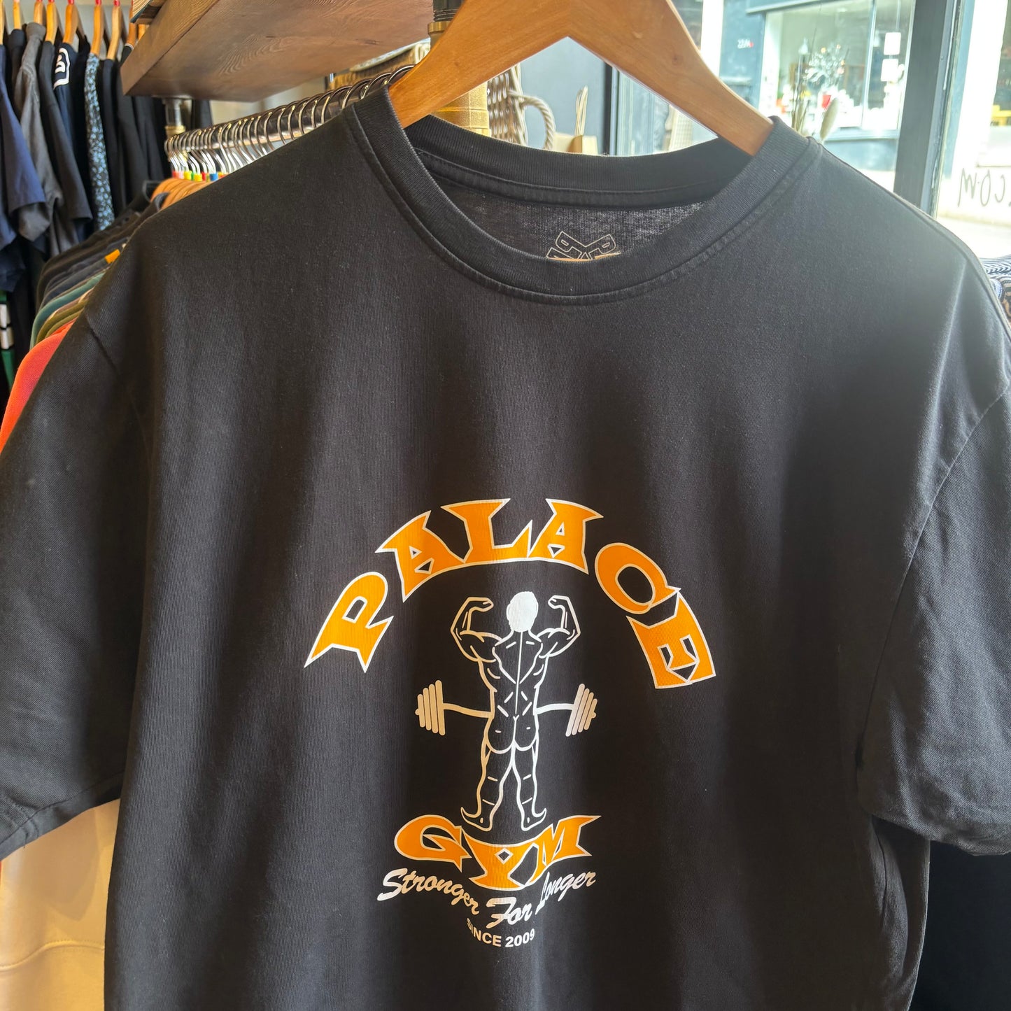 Palace SS25 Stronger For Longer T-Shirt Black (Large)