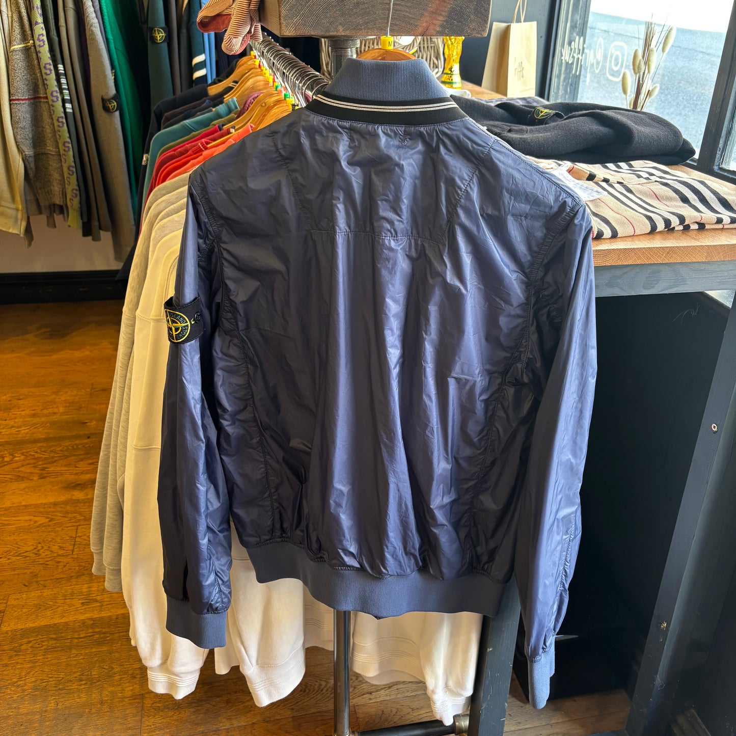 Stone Island S/S 2011 Micro Rip Stop Zip Jacket Blue (Medium)