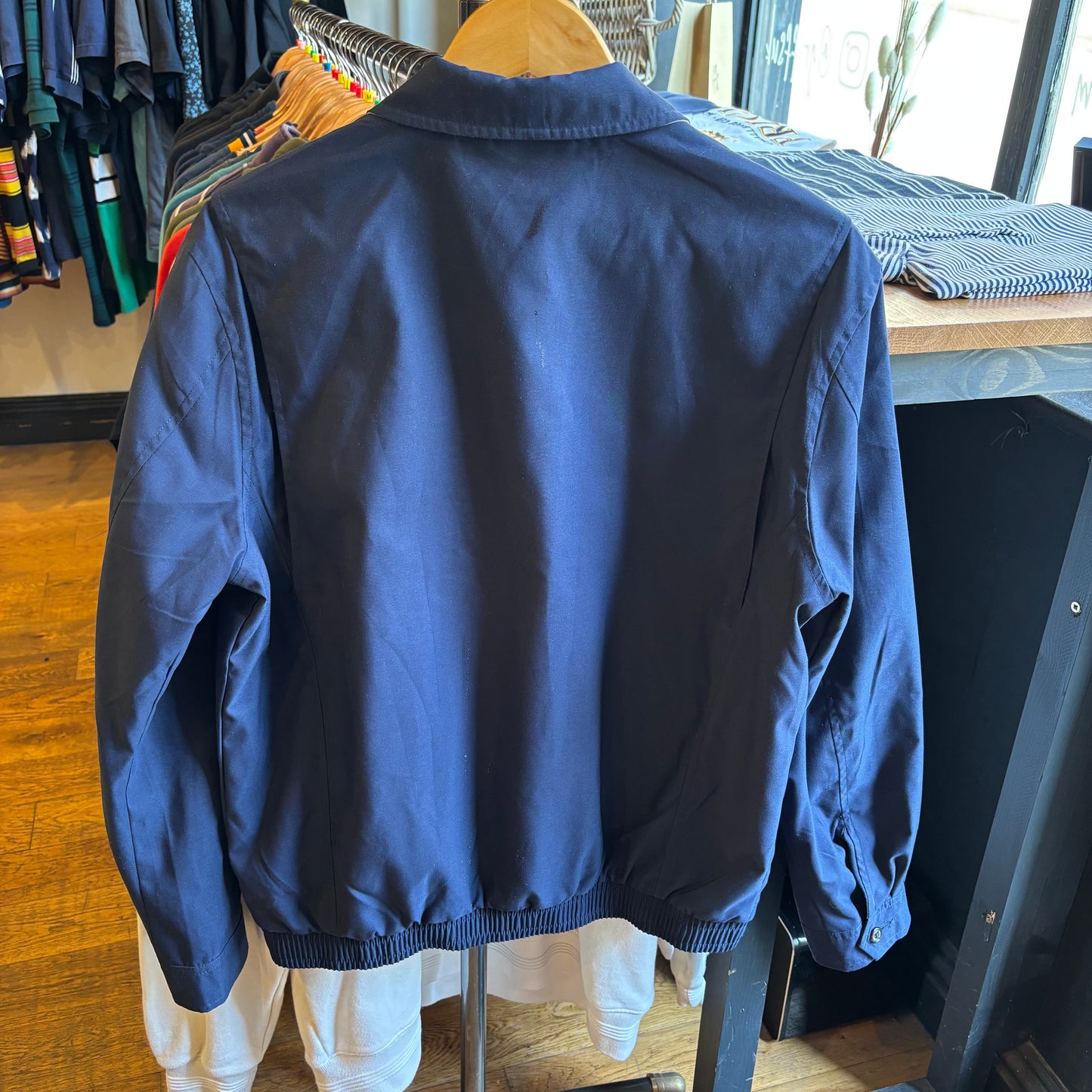 Ralph Lauren Harrington Zip Up Jacket Navy (Small)