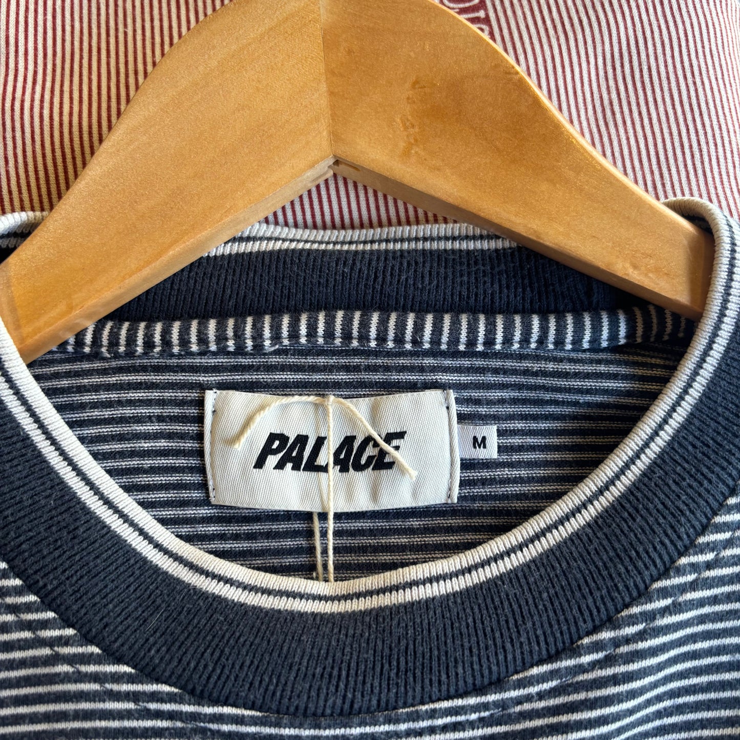 Palace Jeans FW17 Longsleeve Striped T-Shirt Navy (Medium)