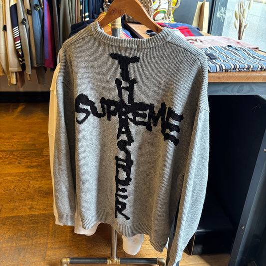 Supreme Thrasher FW24 Pullover Sweater Knit Grey (Large)