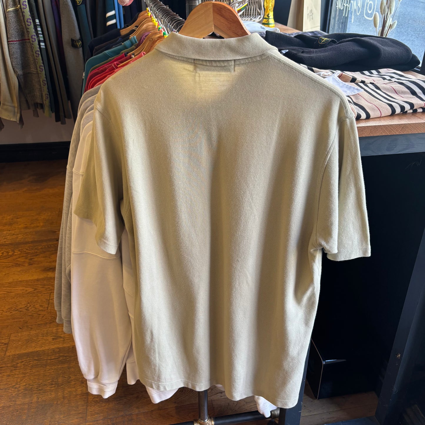 Burberry Short Sleeve Polo Shirt Mint Green (Large)