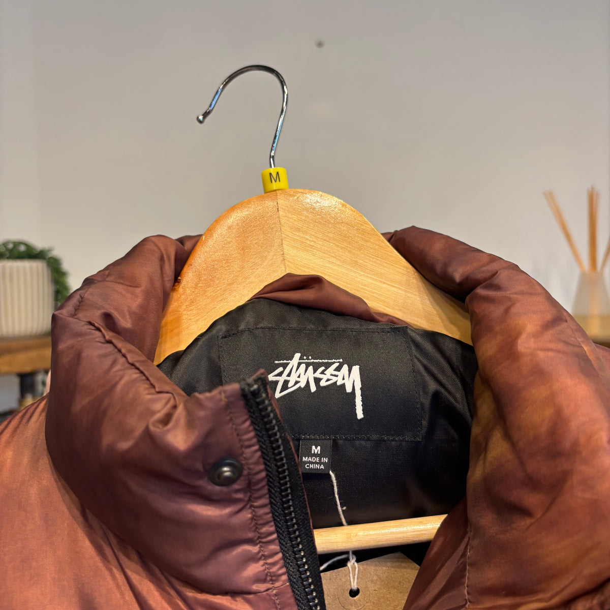 Stussy Aurora Puffer Jacket Brown (Medium)