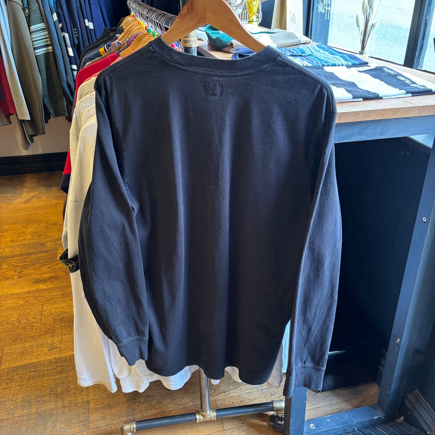 Supreme SS19 International Spellout Longsleeve T-Shirt Black (Large)