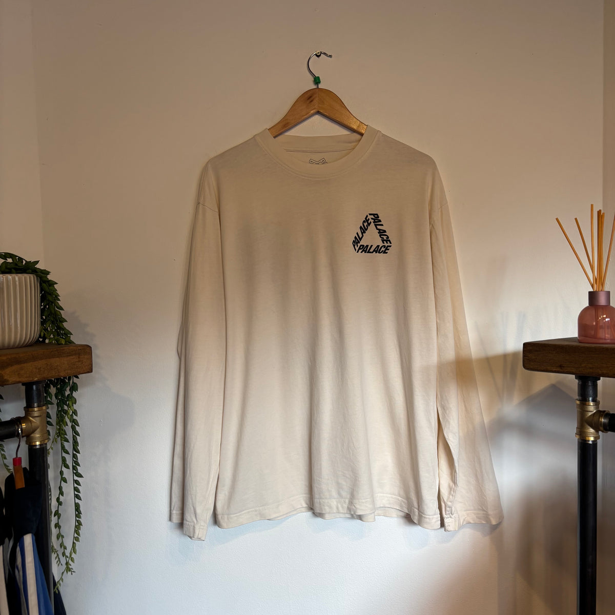 Palace P3 Longsleeve T-Shirt Cream (XL)