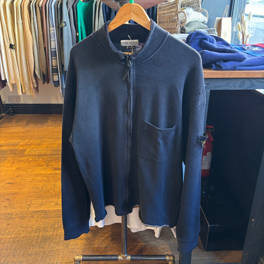 Stone Island SS03 Full Zip Jumper Black (XL)