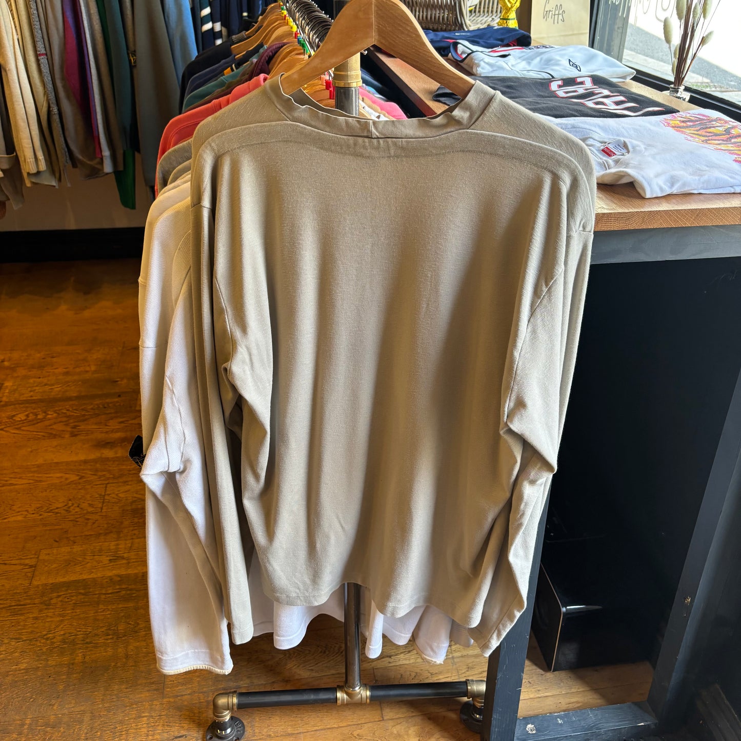 Stone Island S/S 2002 Longsleeve T-Shirt Cream (Large)