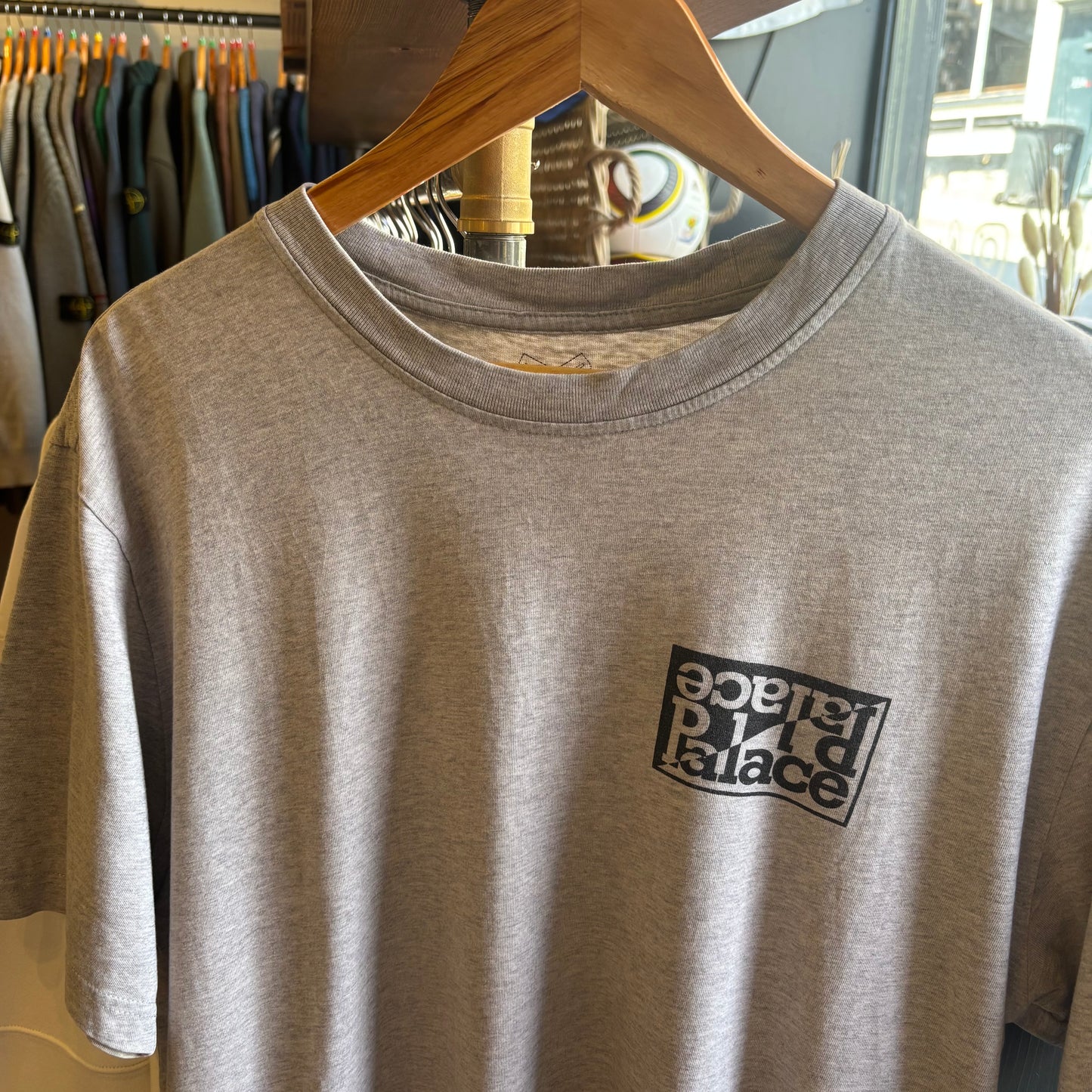 Palace SS18 Split T-Shirt Grey (Large)