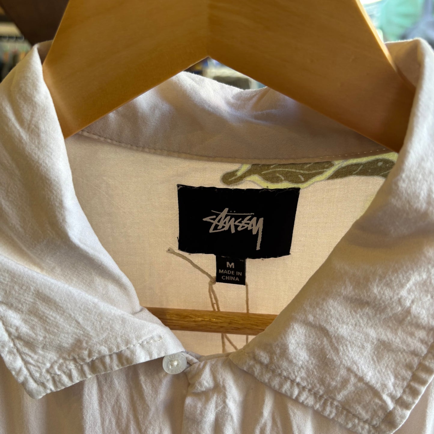 Stussy Hana Printed Short Sleeve Shirt (Medium)