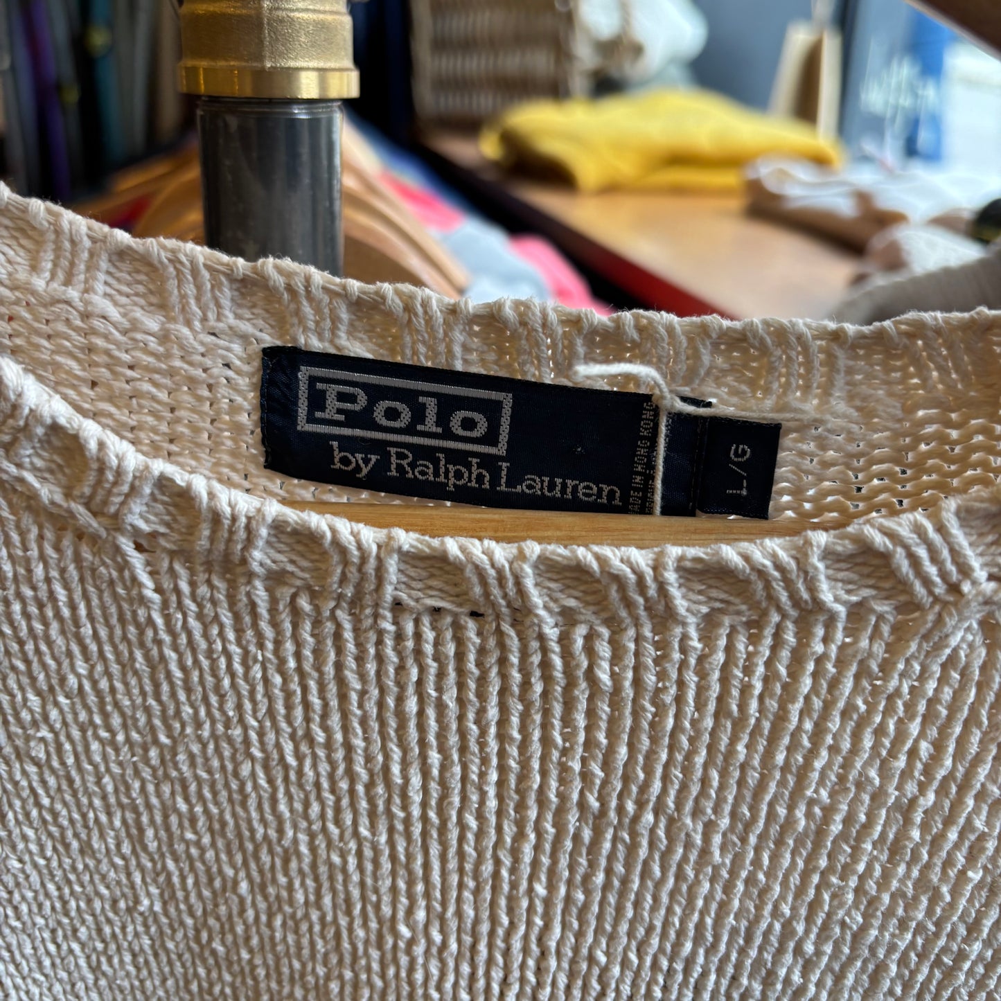 Ralph Lauren Pullover Knit Jumper Cream (Large)
