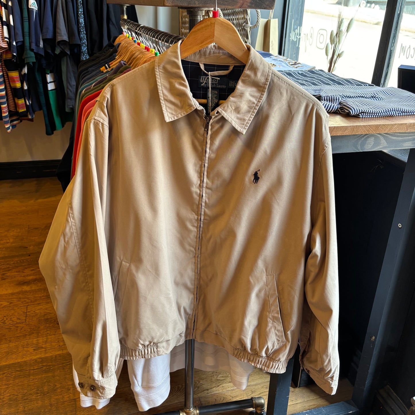 Ralph Lauren Harrington Zip Jacket Beige (Large)