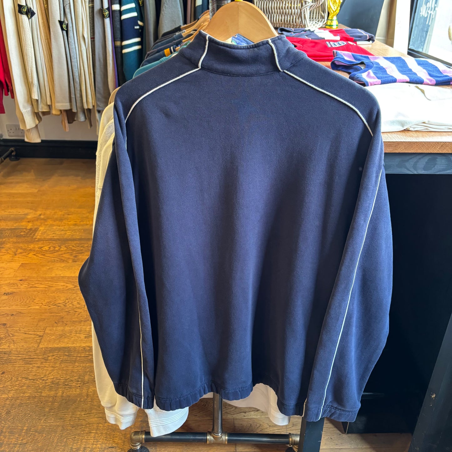 Nike Court Quarter Zip Pullover Jumper Blue (Medium)
