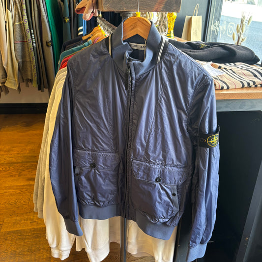 Stone Island S/S 2011 Micro Rip Stop Zip Jacket Blue (Medium)