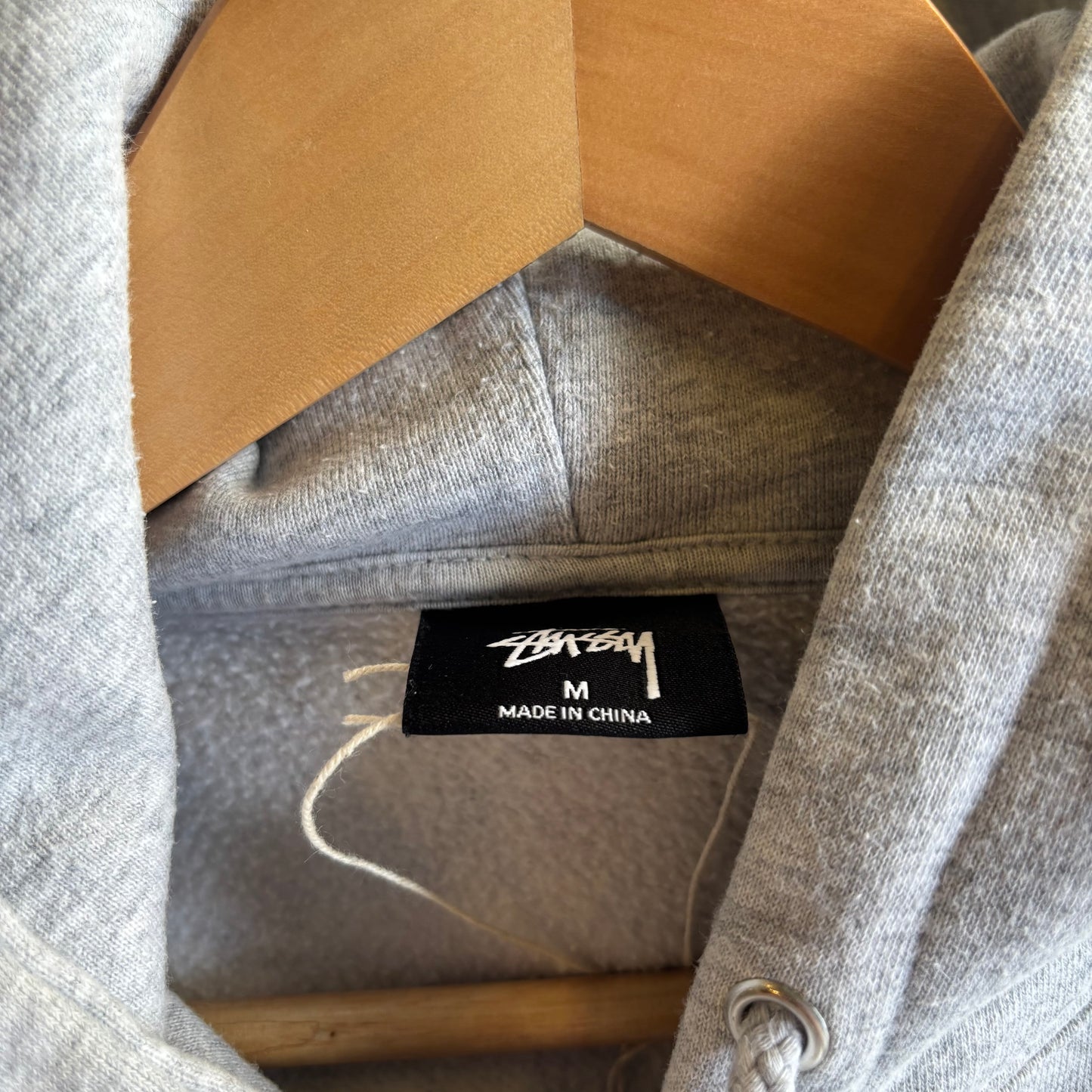 Stussy Oval Applique Oversized Hoodie Grey (Medium)