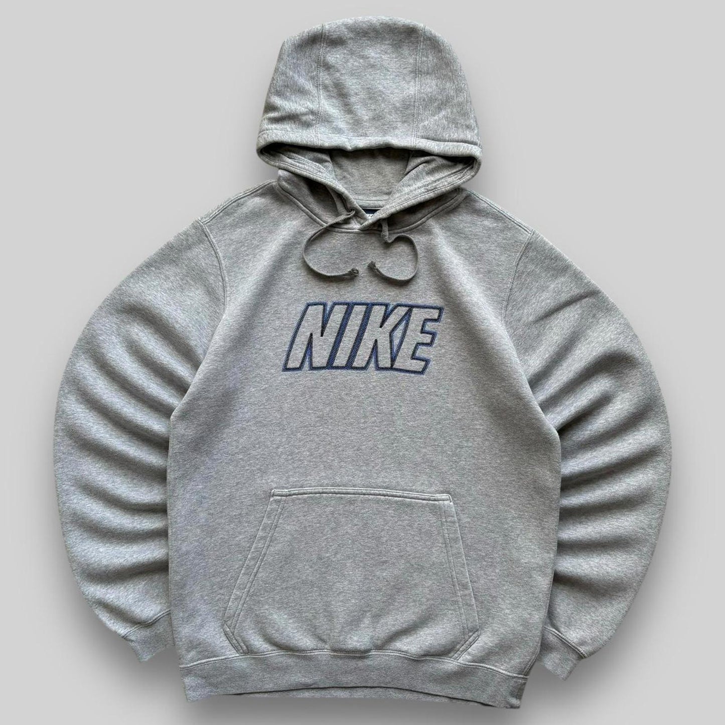 Nike Club Spellout Hoodie Grey (Small)