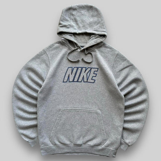 Nike Club Spellout Hoodie Grey (Small)