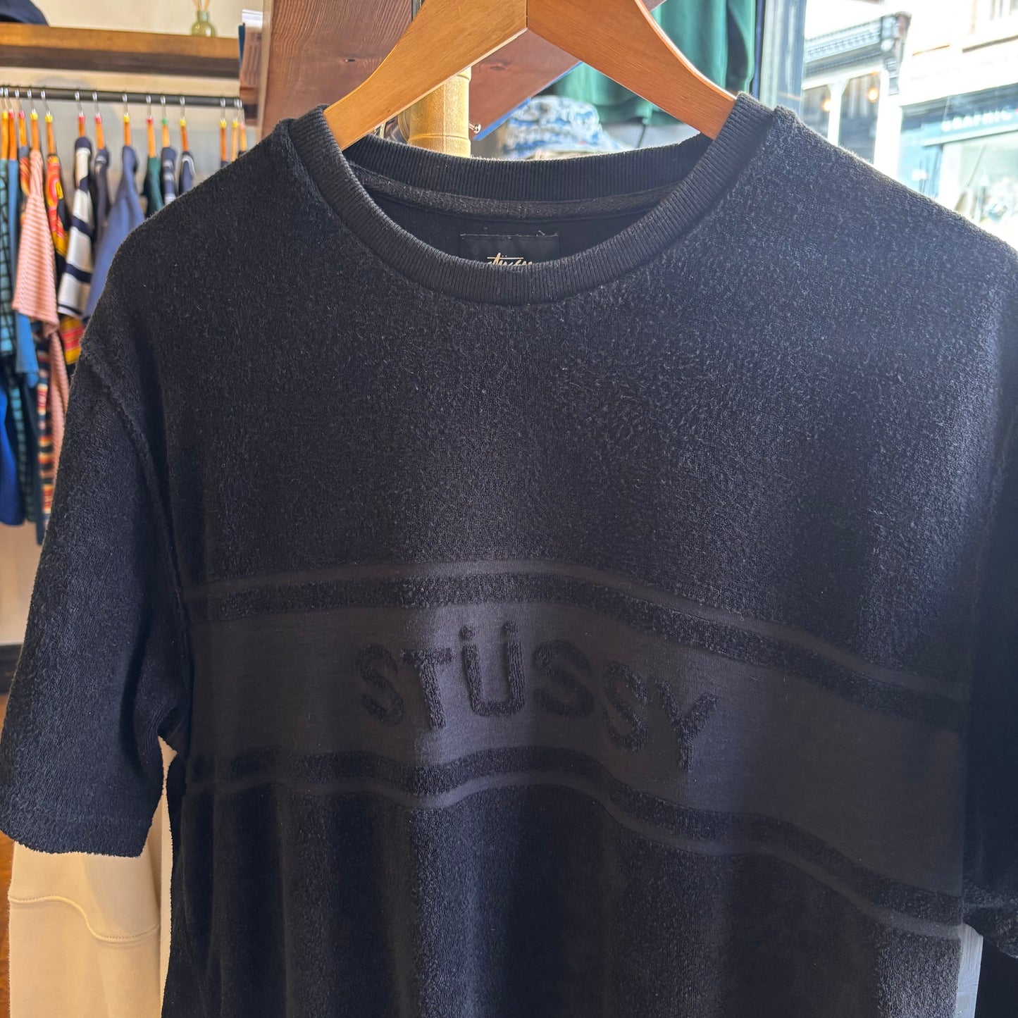 Stussy Martin Spellout T-Shirt Black (Medium)