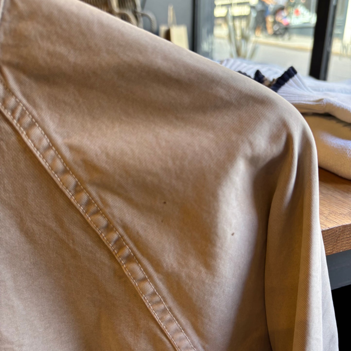 Stone Island Denims S/S 2006 Zip Up Jacket Beige (Medium)