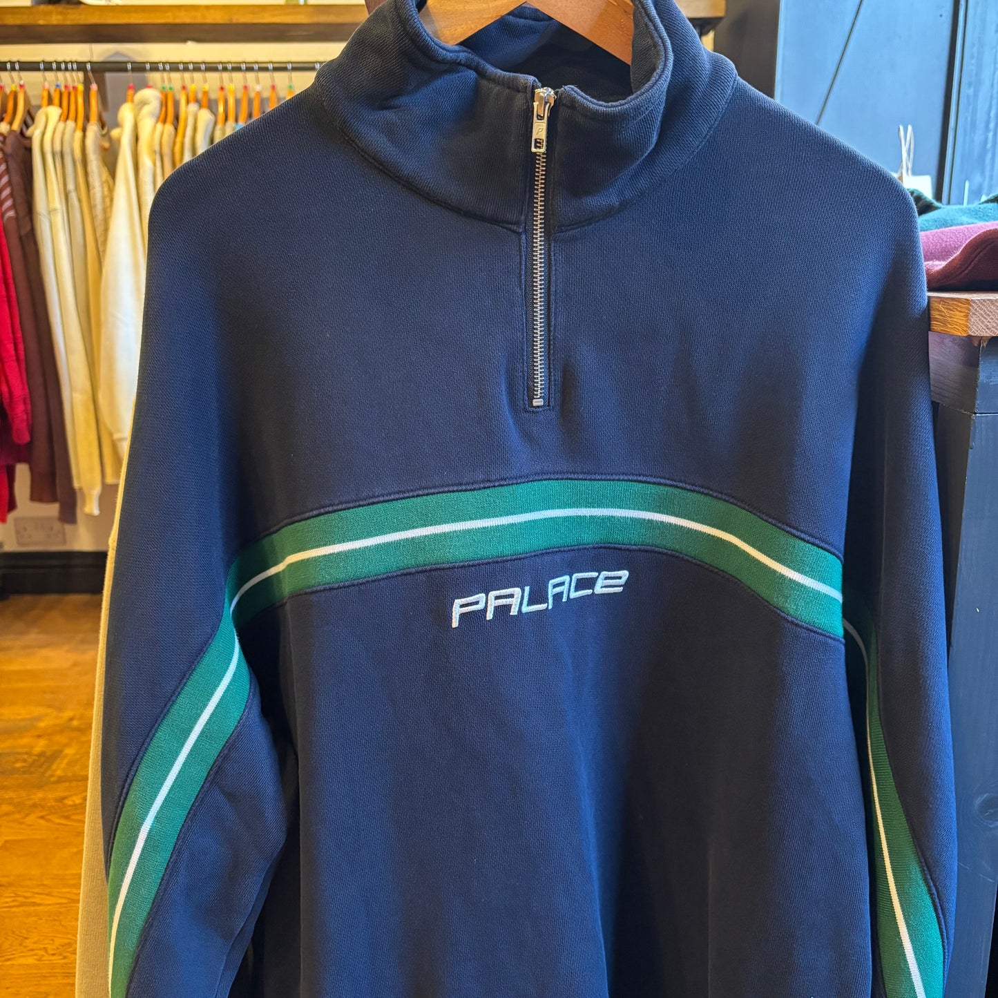 Palace FW20 Insert Quarter Zip Jumper Navy (XL)