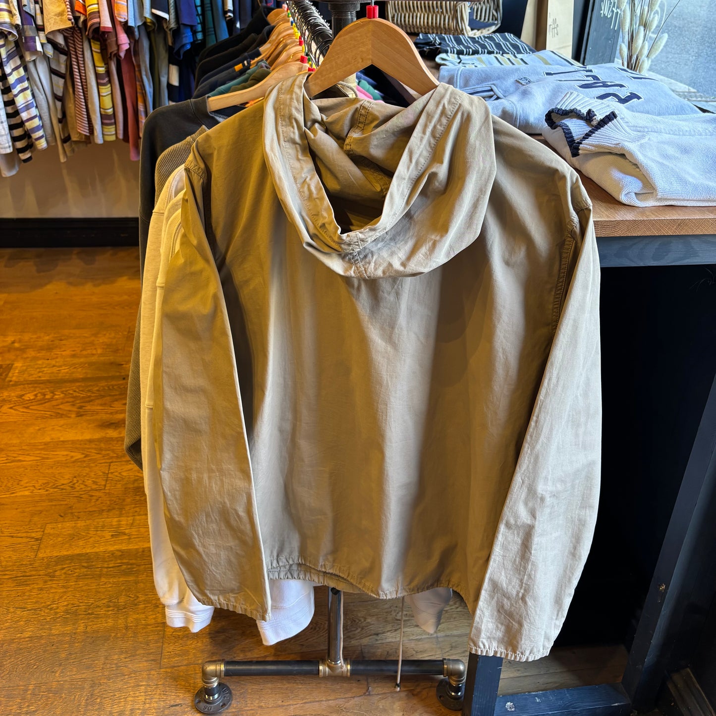 Ralph Lauren Polo Jeans PRL Hooded Zip Jacket Beige (Large)