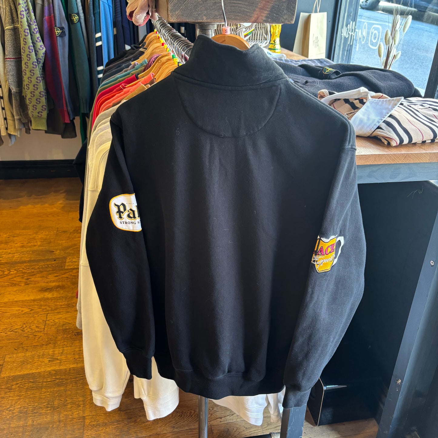 Palace FW21 Grub Funnel Neck Jumper Black (Small)