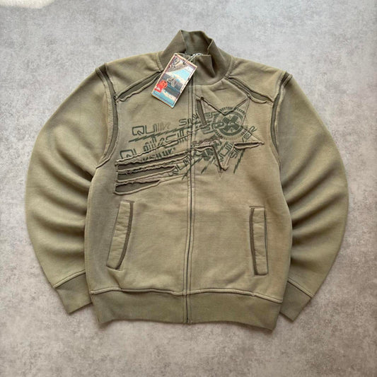 Quiksilver Zip Up Jumper Green (Small)