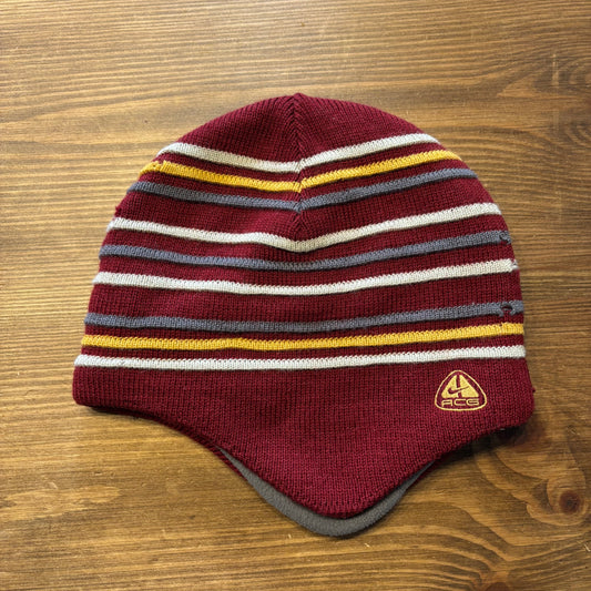 Nike ACG Ear Flap Stripe Beanie Red