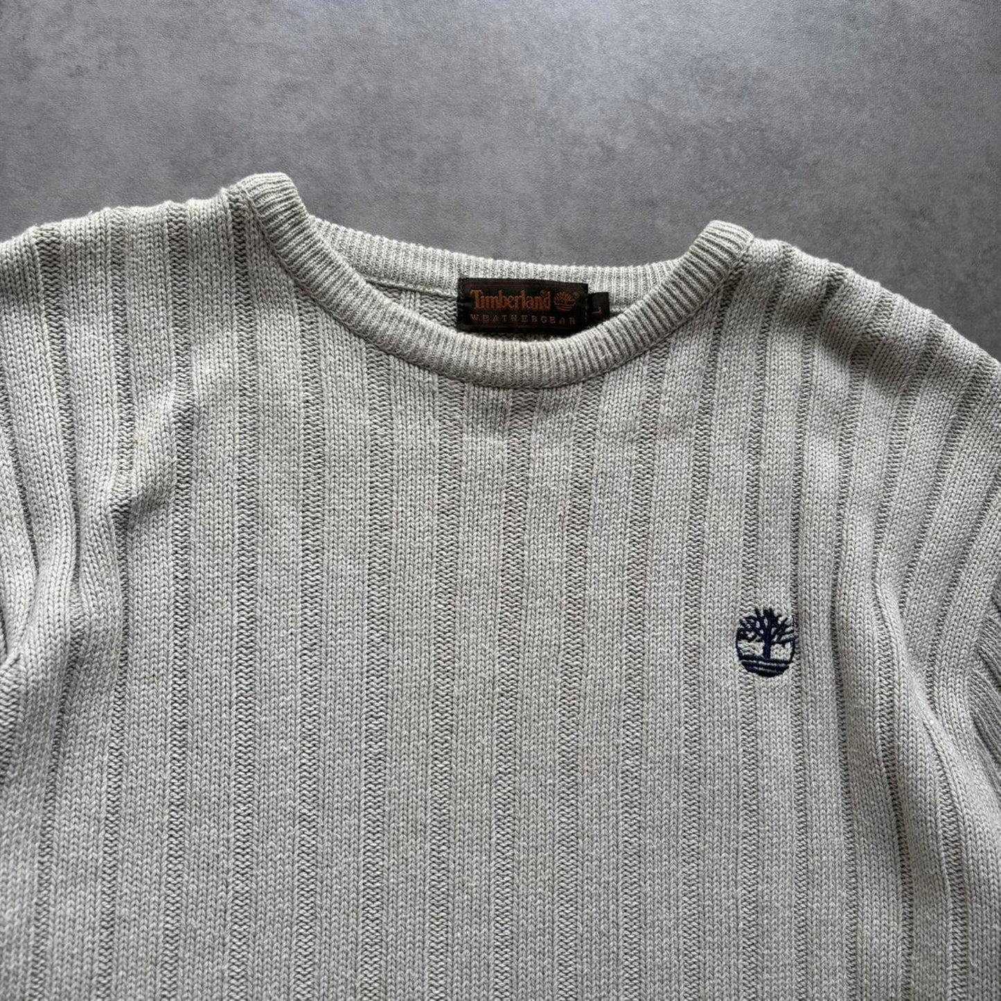 Timberland Ribbed Jumper Cream (Large)