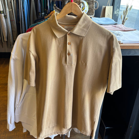 Armani Jeans 90s Polo Shirt Beige (Large)
