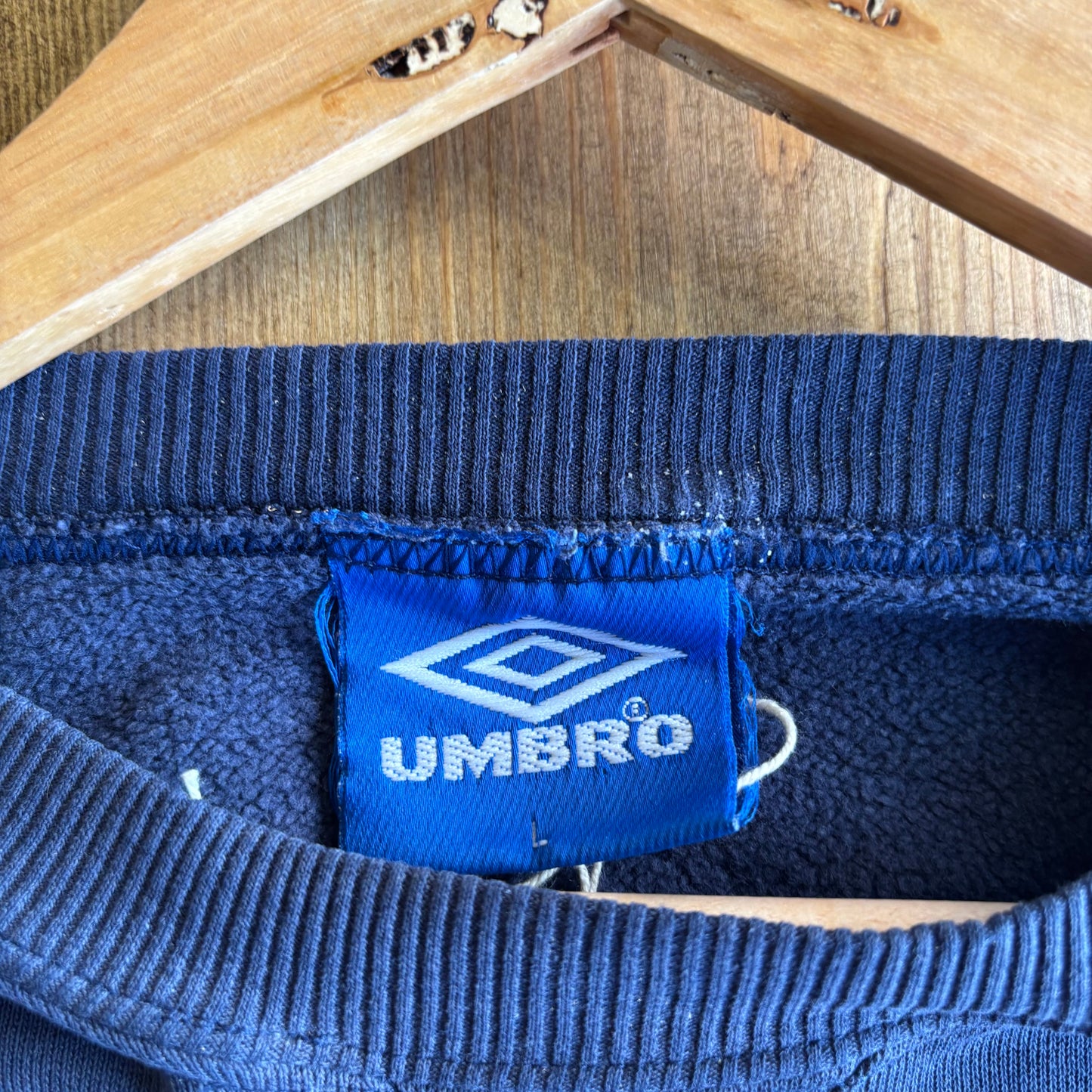 Umbro Pro Training Spellout Oversized Sweatshirt Navy (Medium)