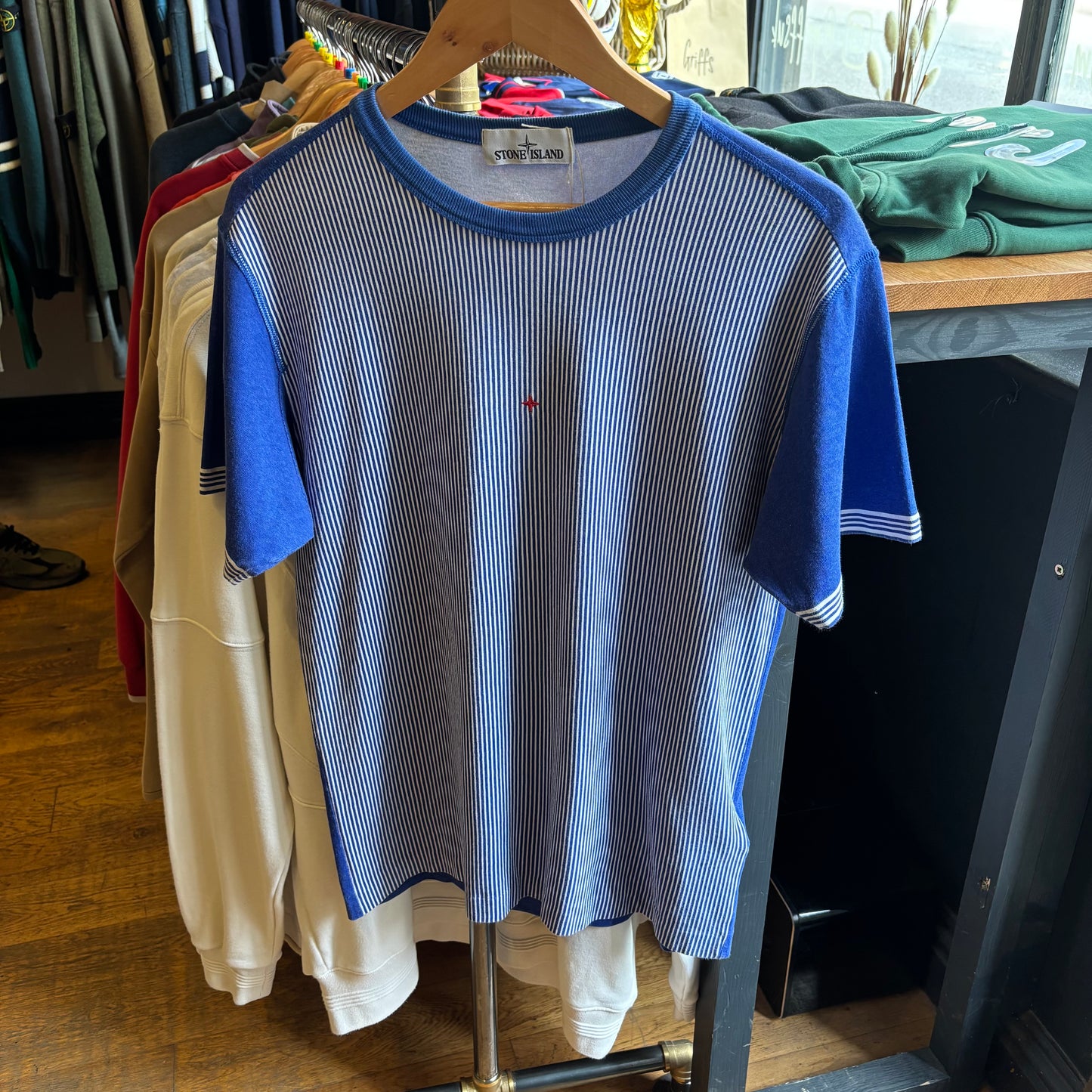 Stone Island S/S 2019 Marina Short Sleeve T-Shirt Blue (Medium)
