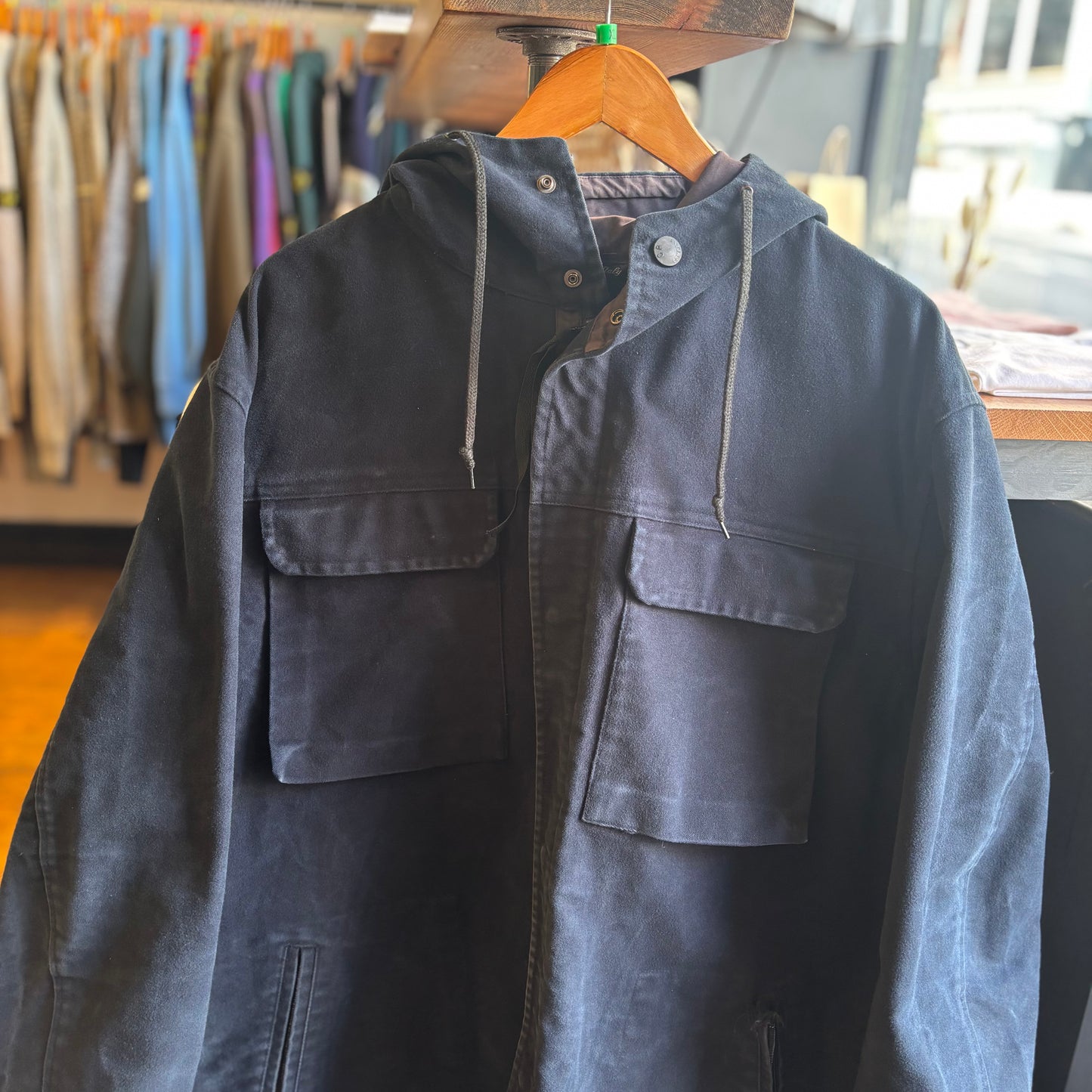 CP Company A/W 1998 Hooded Longline Jacket Navy (XL)