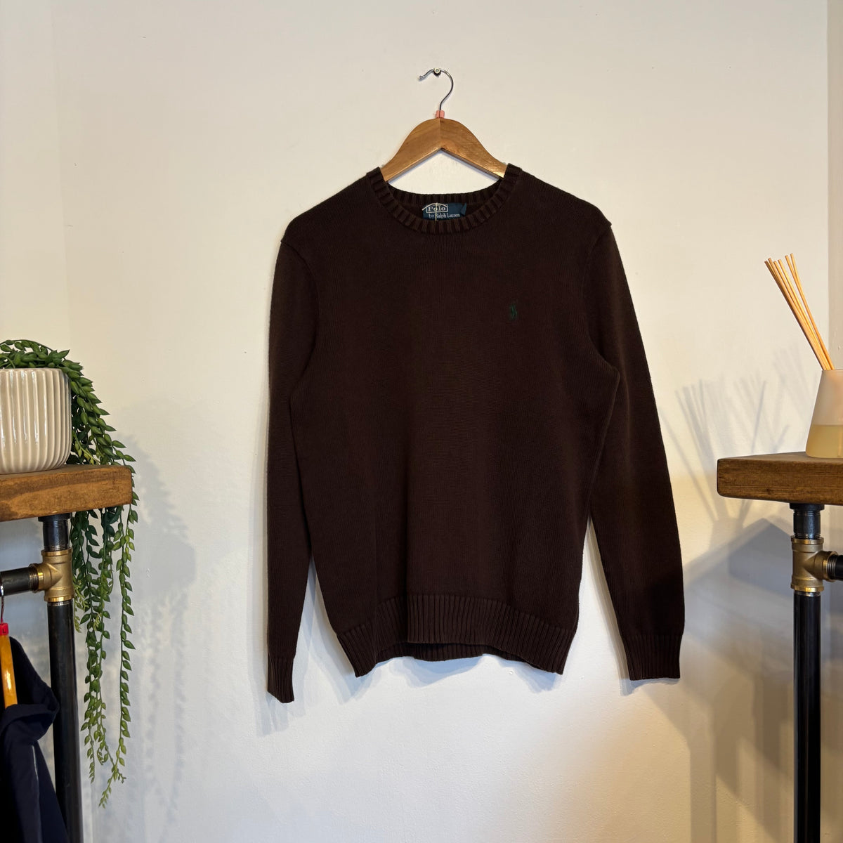 Ralph Lauren Pullover Knit Jumper Brown (Small)